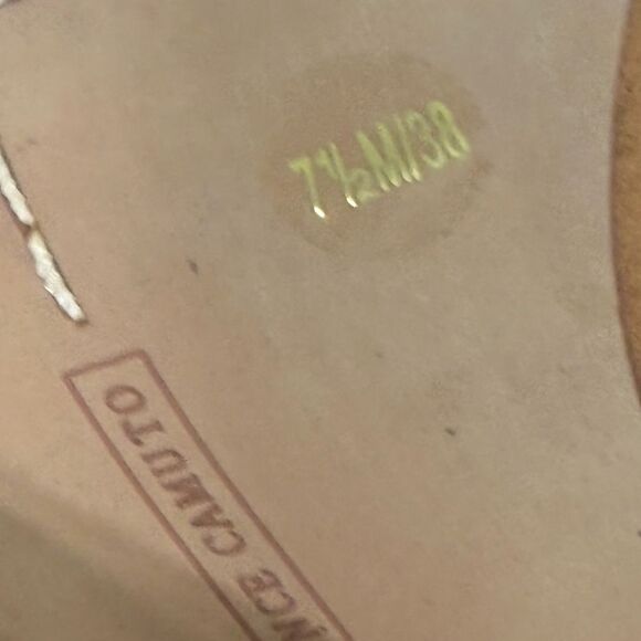 Vince Camuto Ankle Booties Womens Suede Size 7.5  38 Tan - Picture 2 of 6